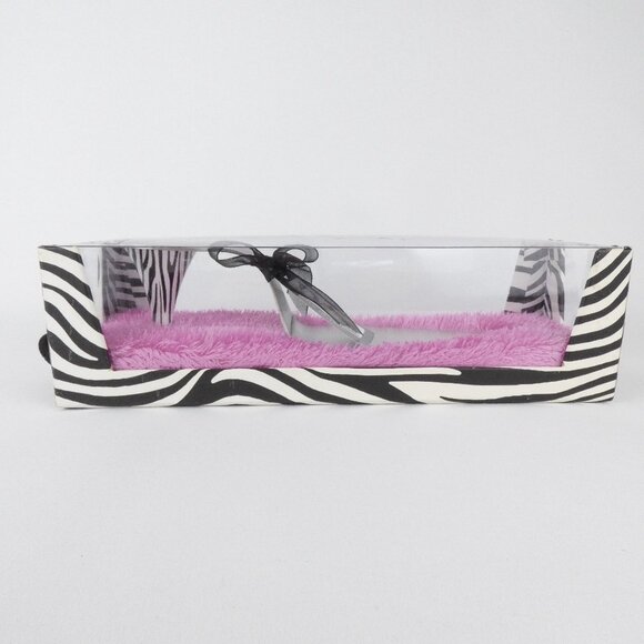 High Heel Cake Server Zebra Black White Magnetic Heel Wild Eye Designs NEW - Picture 10 of 15